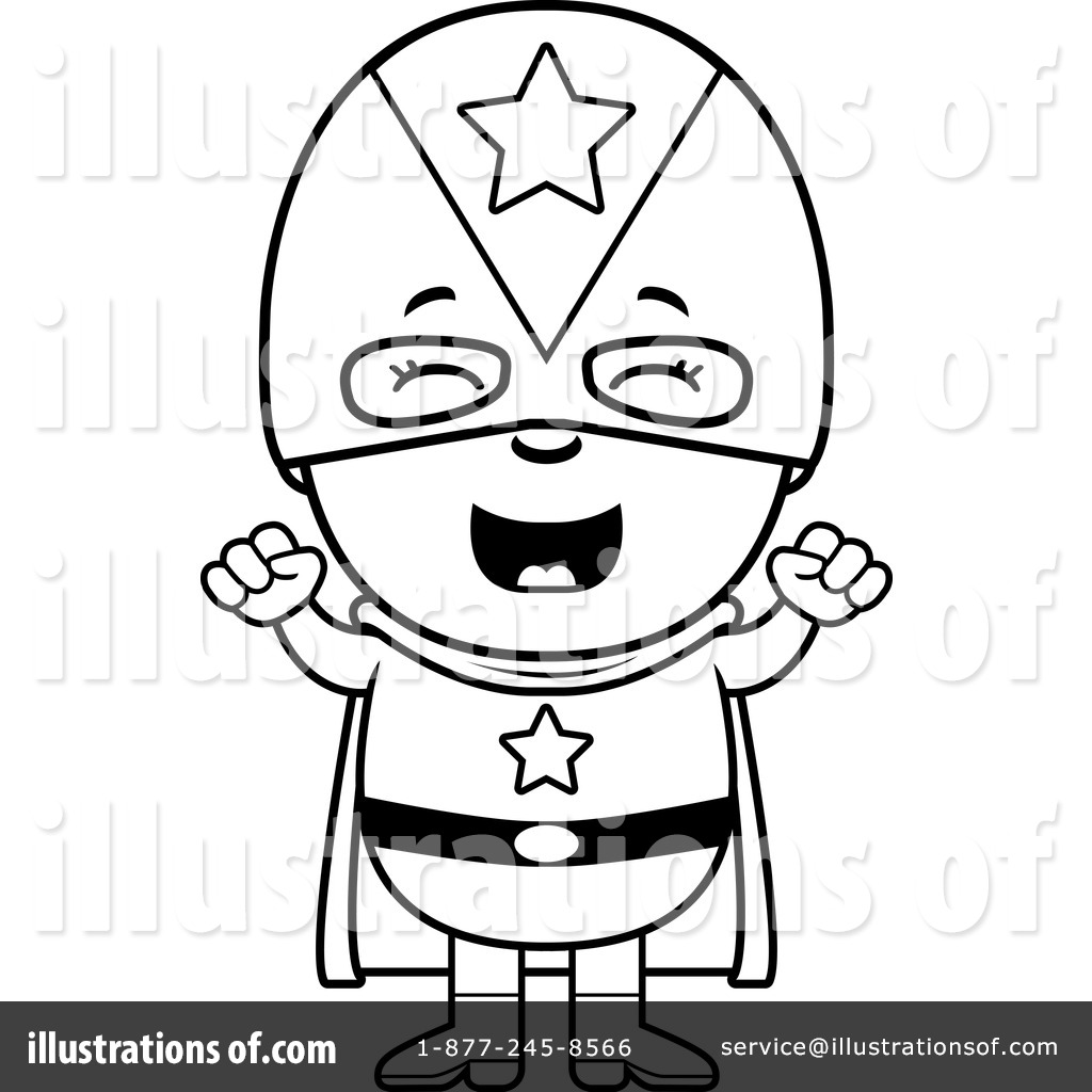 free black and white superhero clipart - photo #39