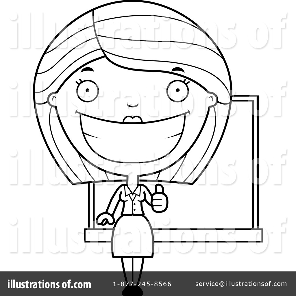 teacher clipart black and white free - photo #26