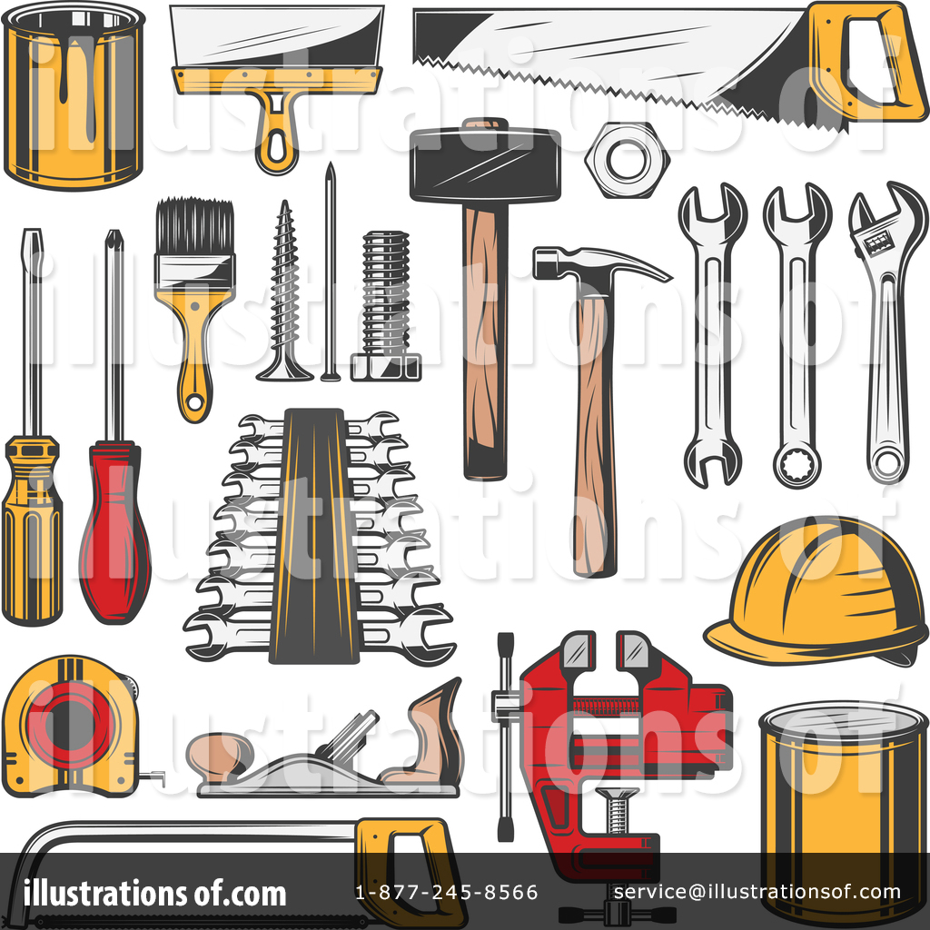 Tools Clipart #1610928 - Illustration by Vector Tradition SM