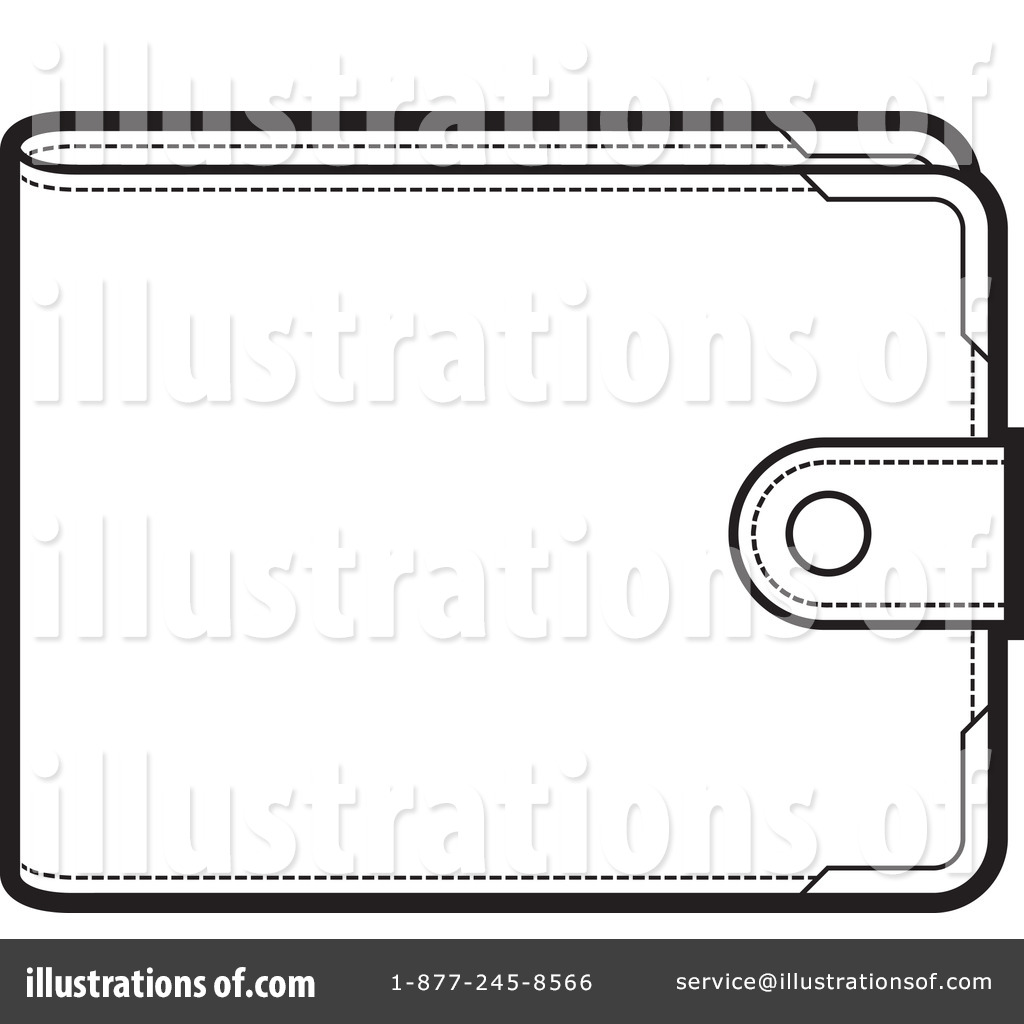 Wallet Clipart #1131322 - Illustration by Lal Perera