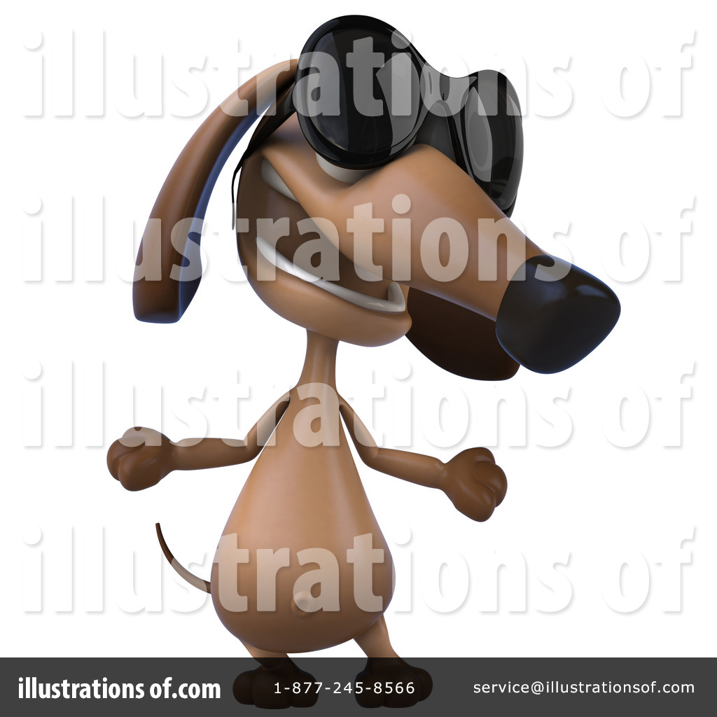 Wiener Dog Clipart #1086668 - Illustration by Julos