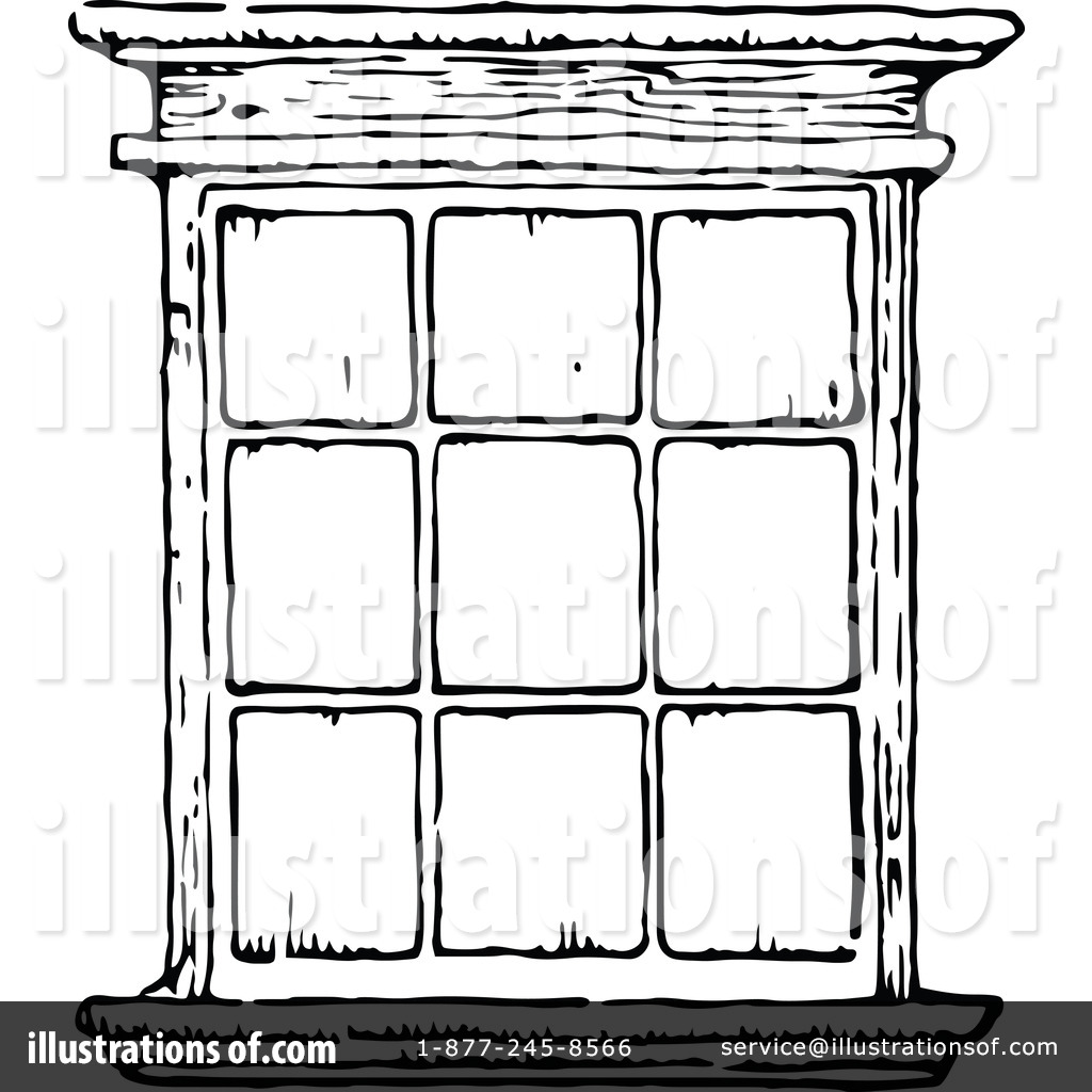 window clipart black and white - photo #10