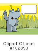 Rhino Clipart #102893 by Cory Thoman