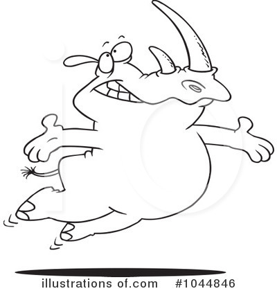 Royalty-Free (RF) Rhino Clipart Illustration by toonaday - Stock Sample #1044846