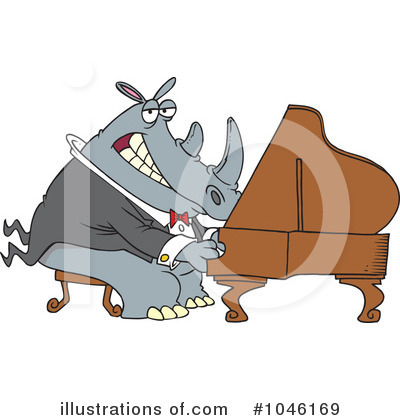 Rhino Clipart #1046169 by toonaday