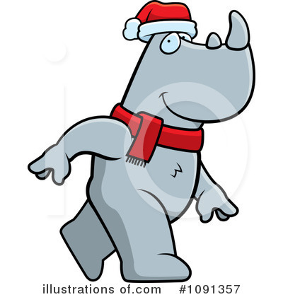 Royalty-Free (RF) Rhino Clipart Illustration by Cory Thoman - Stock Sample #1091357