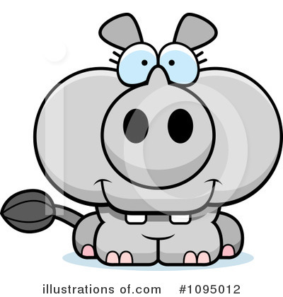 Rhinos Clipart #1095012 by Cory Thoman