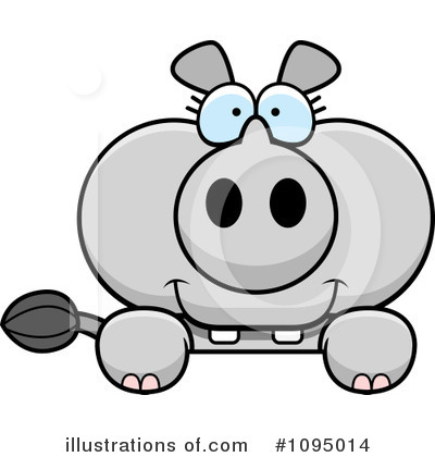 Royalty-Free (RF) Rhino Clipart Illustration by Cory Thoman - Stock Sample #1095014