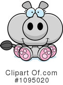 Rhino Clipart #1095020 by Cory Thoman
