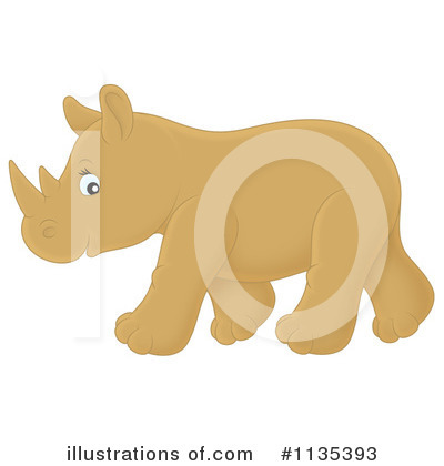 Royalty-Free (RF) Rhino Clipart Illustration by Alex Bannykh - Stock Sample #1135393