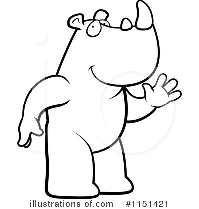 Royalty-Free (RF) Rhino Clipart Illustration by Cory Thoman - Stock Sample #1151421