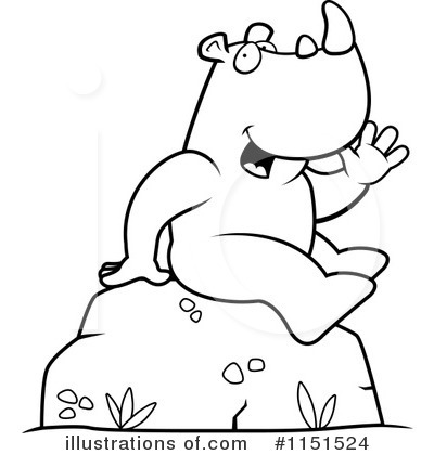 Royalty-Free (RF) Rhino Clipart Illustration by Cory Thoman - Stock Sample #1151524