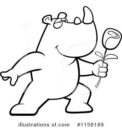 Royalty-Free (RF) Rhino Clipart Illustration by Cory Thoman - Stock Sample #1156189