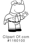 Rhino Clipart #1160100 by Cory Thoman