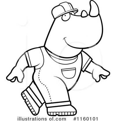 Royalty-Free (RF) Rhino Clipart Illustration by Cory Thoman - Stock Sample #1160101