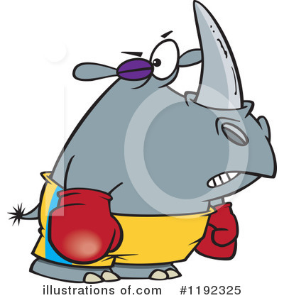 Rhino Clipart #1192325 by toonaday