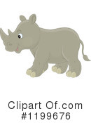 Rhino Clipart #1199676 by Alex Bannykh