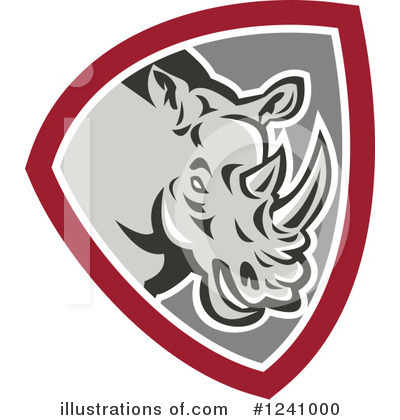 Rhinoceros Clipart #1241000 by patrimonio