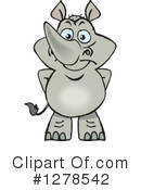 Rhino Clipart #1278542 by Dennis Holmes Designs