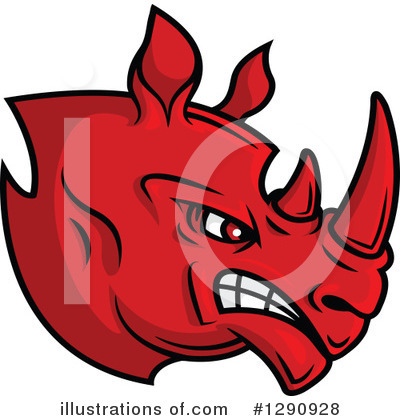 Rhino Clipart #1290928 by Vector Tradition SM