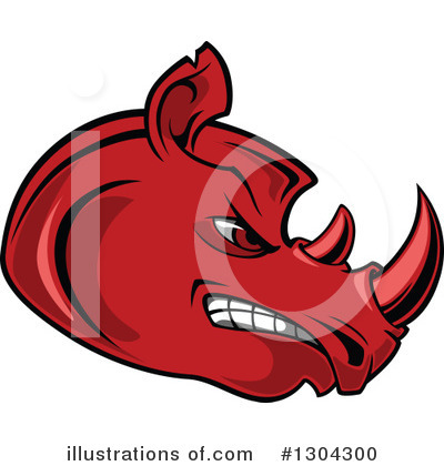 Rhino Clipart #1304300 by Vector Tradition SM