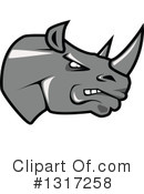 Rhino Clipart #1317258 by Vector Tradition SM