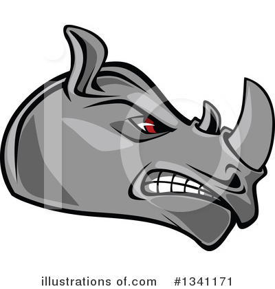 Rhino Clipart #1341171 by Vector Tradition SM