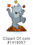 Rhino Clipart #1418357 by Cory Thoman