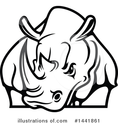 Rhino Clipart #1441861 by Vector Tradition SM