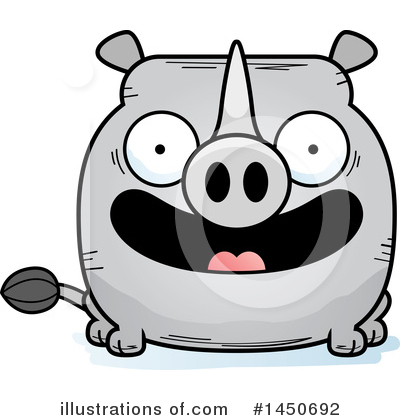 Royalty-Free (RF) Rhino Clipart Illustration by Cory Thoman - Stock Sample #1450692