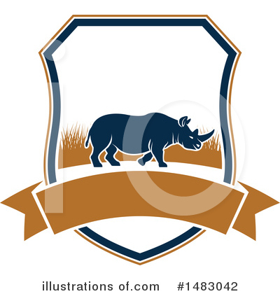 Royalty-Free (RF) Rhino Clipart Illustration by Vector Tradition SM - Stock Sample #1483042