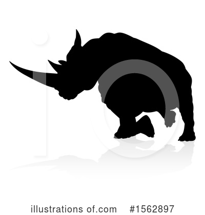 Royalty-Free (RF) Rhino Clipart Illustration by AtStockIllustration - Stock Sample #1562897