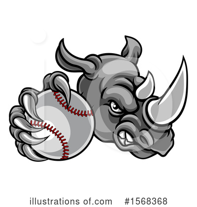 Royalty-Free (RF) Rhino Clipart Illustration by AtStockIllustration - Stock Sample #1568368