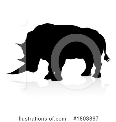 Royalty-Free (RF) Rhino Clipart Illustration by AtStockIllustration - Stock Sample #1603867
