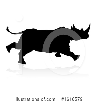 Royalty-Free (RF) Rhino Clipart Illustration by AtStockIllustration - Stock Sample #1616579