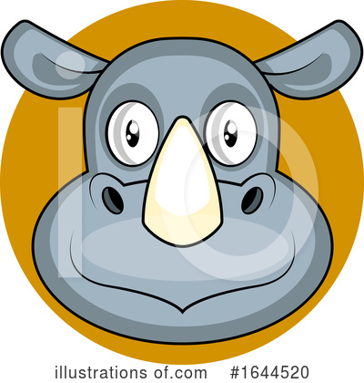 Royalty-Free (RF) Rhino Clipart Illustration by Morphart Creations - Stock Sample #1644520