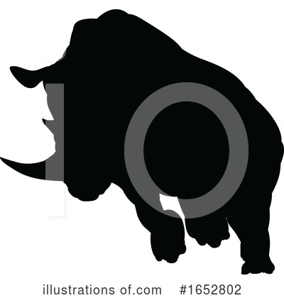 Royalty-Free (RF) Rhino Clipart Illustration by AtStockIllustration - Stock Sample #1652802