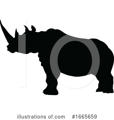 Royalty-Free (RF) Rhino Clipart Illustration by AtStockIllustration - Stock Sample #1665659