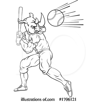 Softball Clipart #1706121 by AtStockIllustration