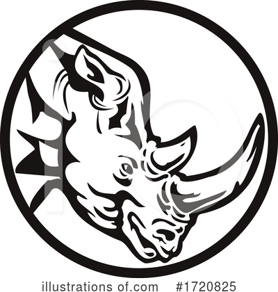 Royalty-Free (RF) Rhino Clipart Illustration by patrimonio - Stock Sample #1720825