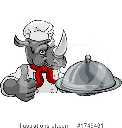 Royalty-Free (RF) Rhino Clipart Illustration by AtStockIllustration - Stock Sample #1749431