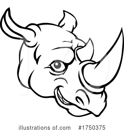 Rhino Clipart #1750375 by AtStockIllustration