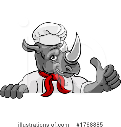 Rhinoceros Clipart #1768885 by AtStockIllustration