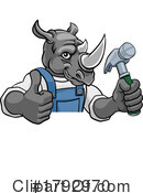 Rhino Clipart #1792970 by AtStockIllustration