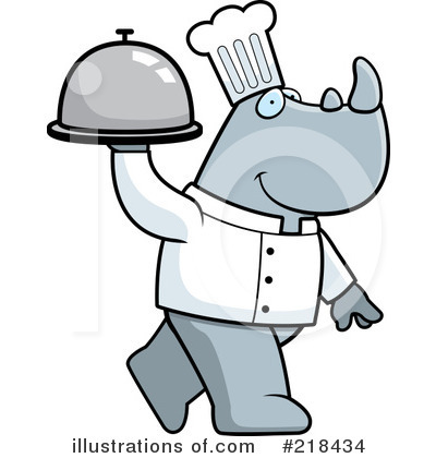 Royalty-Free (RF) Rhino Clipart Illustration by Cory Thoman - Stock Sample #218434