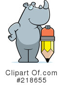 Rhino Clipart #218655 by Cory Thoman