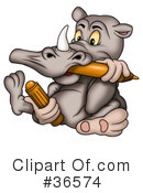 Rhino Clipart #36574 by dero