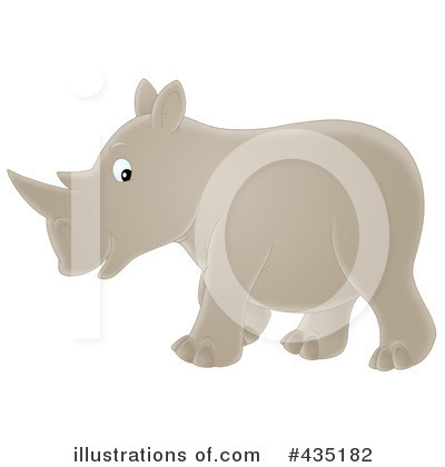 Royalty-Free (RF) Rhino Clipart Illustration by Alex Bannykh - Stock Sample #435182