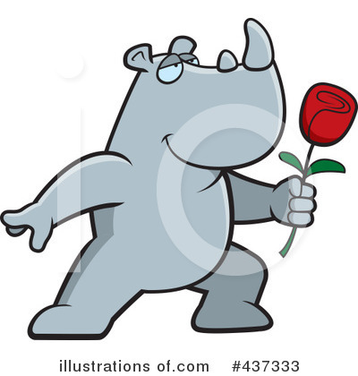 Royalty-Free (RF) Rhino Clipart Illustration by Cory Thoman - Stock Sample #437333
