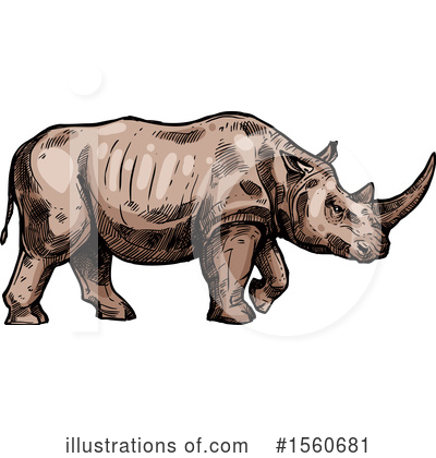 Rhino Clipart #1560681 by Vector Tradition SM